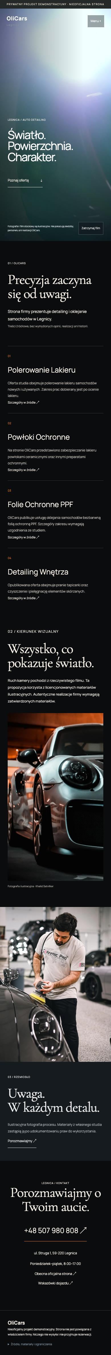 Wygenerowany koncept OliCars — telefon